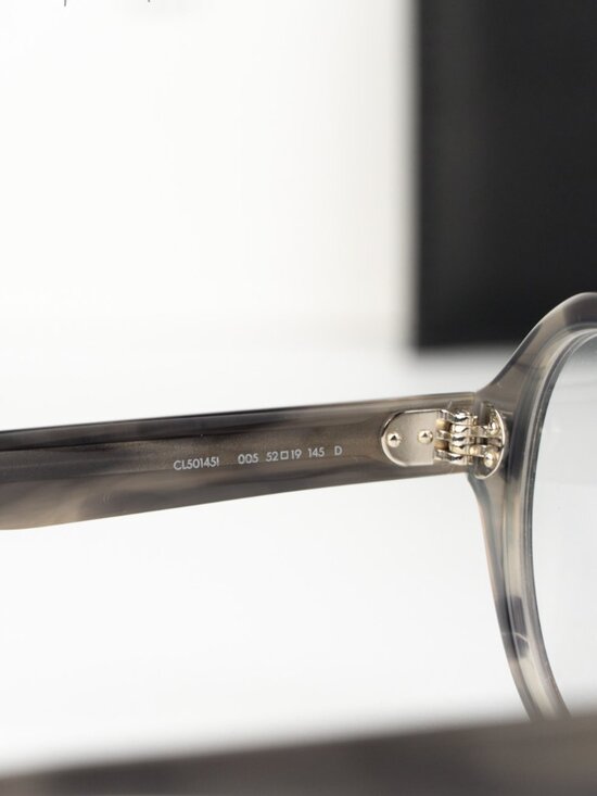 Celine Women Eyeglasses Crystal Black Grey Square CL50145I 005 NEW AUTHENTIC main image 6